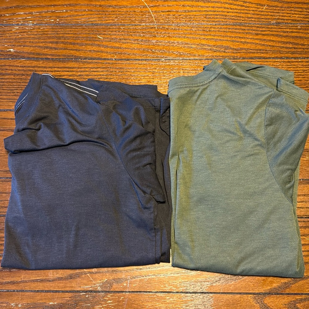 Vuori Current Tech Tee Bundle. Long Sleeve + Short Sleeve Size Small.